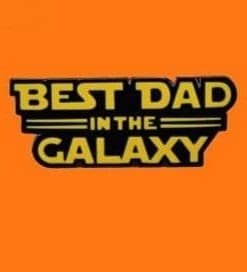 Alternative view of St*r W*rs 'Best Dad in the Galaxy' Enamel Pin