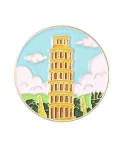Italy 'Leaning Tower of Pisa' Enamel Pin