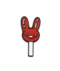 Bad Bunny 'Red Lollipop' Enamel Pin