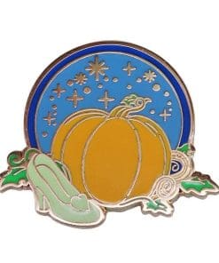 Cinderella 'Crystal Shoes Pumpkin Carriage' Enamel Pin