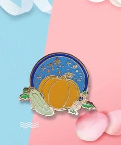 Alternative view of Cinderella 'Crystal Shoes Pumpkin Carriage' Enamel Pin