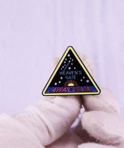 Alternative view of Heaven's Gate 'Away Team' Enamel Pin