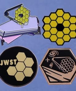 Alternative view of James Webb Space Telescope 'JWST Outer Space' Enamel Pin