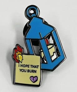 Candle Lamp 'You Burn' Enamel Pin