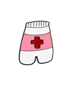 Alternative view of Cute Medical Alphabets Enamel Pin