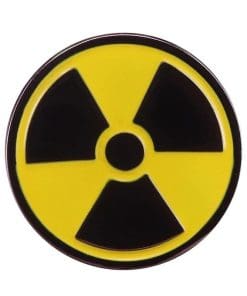 Radiation Warning Enamel Pin