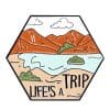 Outdoor Travel 'Life's a Trip' Enamel Pin