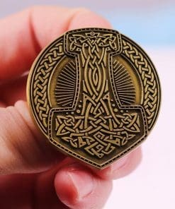 Alternative view of Thor 'Mjolnir | Norse Hammer' Enamel Pin