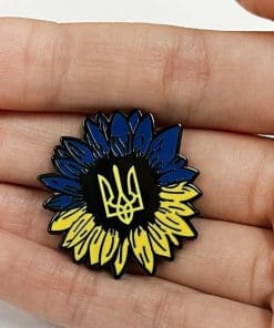 Sunflower 'Support Ukraine' Enamel Pin