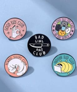 Alternative view of I Love All the Cats in the World Enamel Pin