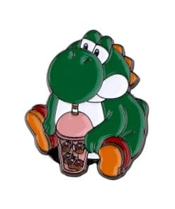 Super Mario Bros 'Yoshi | Drink Bubba Tea' Enamel Pin