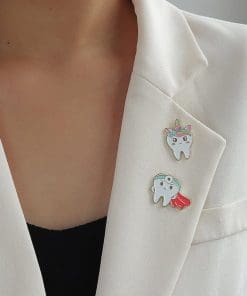 Alternative view of Tooth Fairy 'Unicorn' Enamel Pin