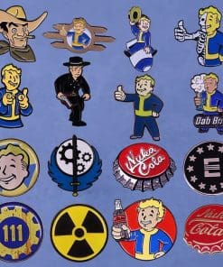 Alternative view of Fallout 'Vault Boy Fine Logo' Enamel Pin
