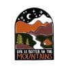 Outdoor Travel 'Life is Better in the Mountains' Enamel Pin