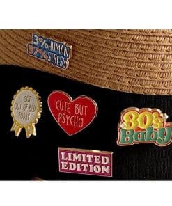 Alternative view of I Got Out of Bed Today Enamel Pin