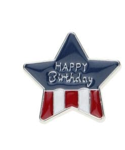 Captain America 'Happy Birthday Star' Enamel Pin