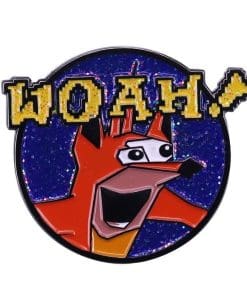 Crash Bandicoot 'Woah!' Enamel Pin