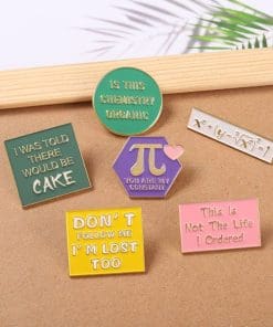 Alternative view of Math 'You Are My Constant | Pi Heart' Enamel Pin