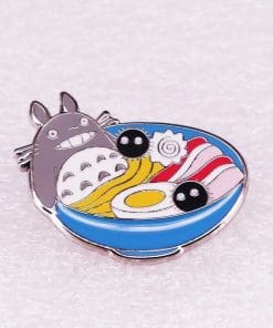 Ramen 'Totoro and Soot Sprites' Enamel Pin
