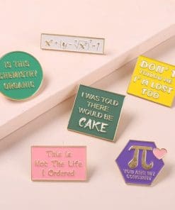 Social Phrases 'Life Expression | Set of 5' Enamel Pin
