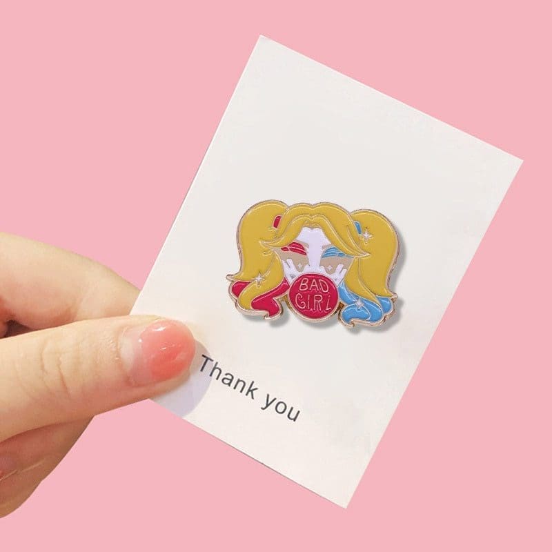 Harley Quinn 'Bad Girl' Enamel Pin - Image 2