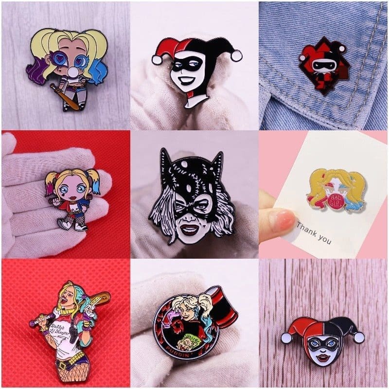 Harley Quinn 'Bad Girl' Enamel Pin - Image 3