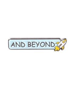 Note 'And Beyond' Enamel Pin
