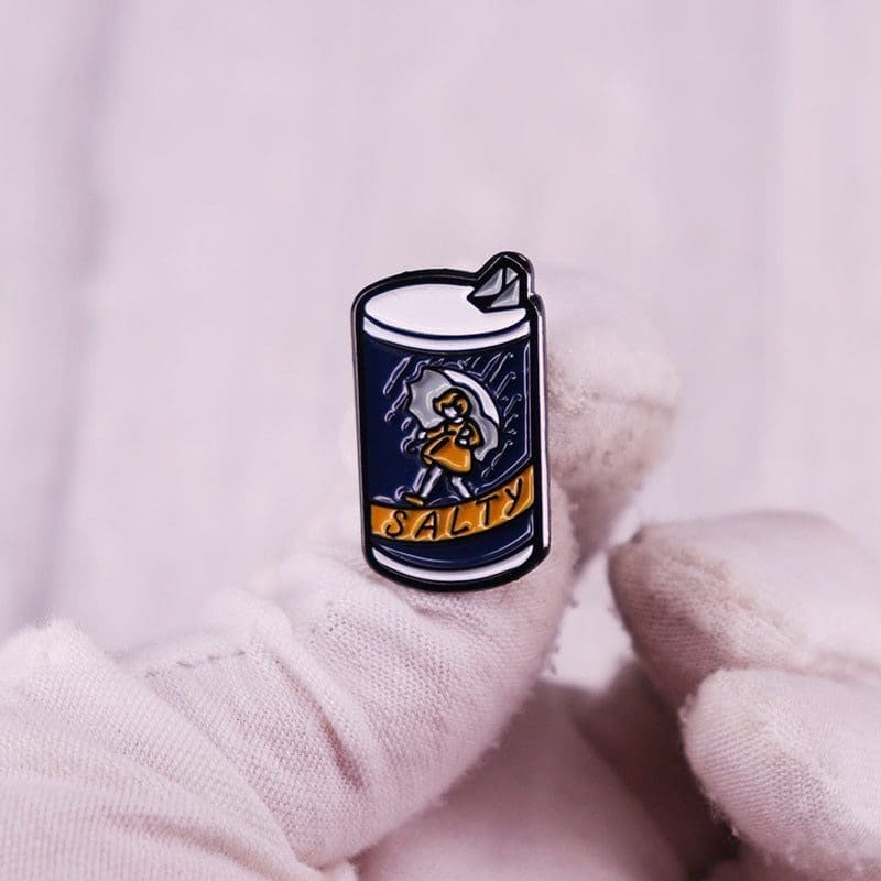 Morton Salt 'Salty Girl | Set of 2' Enamel Pin - Image 2