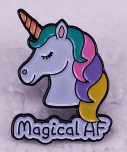 Unicorn 'Magical AF' Enamel Pin