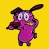 Courage the Cowardly Dog 'Frightened Dog' Enamel Pin
