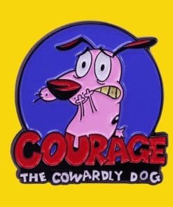 Courage the Cowardly Dog 'Anxious' Enamel Pin