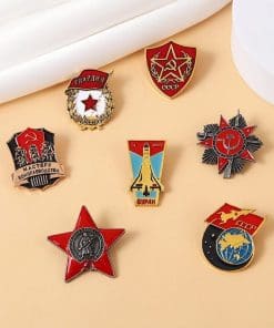 Alternative view of CCCP 'Soviet Red Flag' Enamel Pin