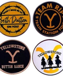 Alternative view of Yellowstone 'Team RIP | Train Station Tours' Enamel Pin