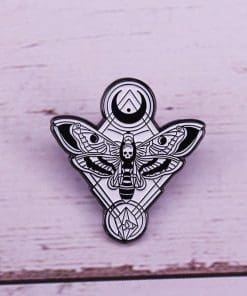 Alternative view of Silence of the Lambs 'Death Moth' Enamel Pin