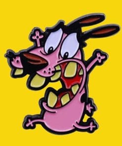 Courage the Cowardly Dog 'Funny Big Teeth' Enamel Pin