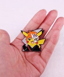 Alternative view of Pokemon 'Pikachu x Ichigo | Bleach' Enamel Pin