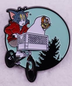 Tom and Jerry 'Night Biking | ET' Enamel Pin