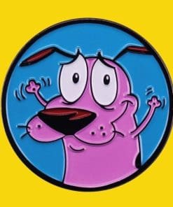 Courage the Cowardly Dog 'Ooga! Booga!' Enamel Pin