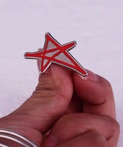 Alternative view of Avril Lavigne 'Red Star Album' Enamel Pin