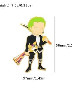 Alternative view of One Piece 'Pirate Zoro' Enamel Pin