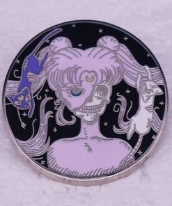 Sailor Moon 'Tsukino | Half Skull' Enamel Pin