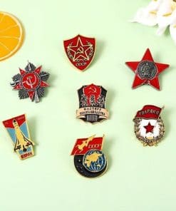 Alternative view of CCP 'Cold War Star Flag' Enamel Pin