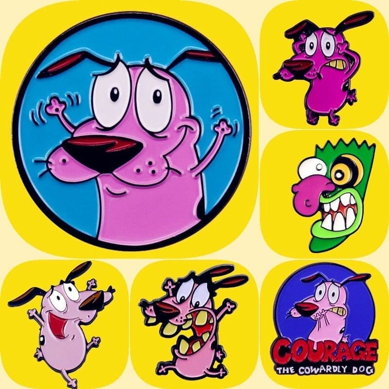 Courage the Cowardly Dog 'Ooga! Booga!' Enamel Pin - Image 2