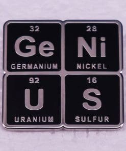 Genius Chemistry 'Ge Ni U S' Enamel Pin