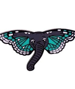 Butterfly 'Triangle Birdwing x Elephant' Enamel Pin