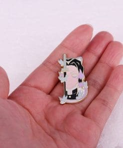 Alternative view of Demon Slayer 'Shinobu | Butterfly Sword' Enamel Pin