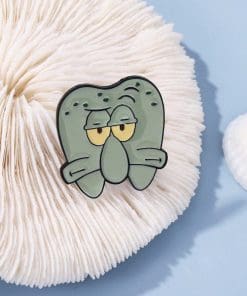 Alternative view of SpongeBob SquarePants 'Squidward x Tooth' Enamel Pin