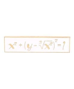 Social Equation 'X Squared | Square Root' Enamel Pin