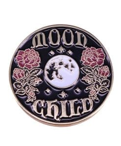 Wild Roses 'Moon Child' Enamel Pin