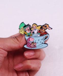 Alice in Wonderland 'Tea Cup Dine' Enamel Pin - Image 3